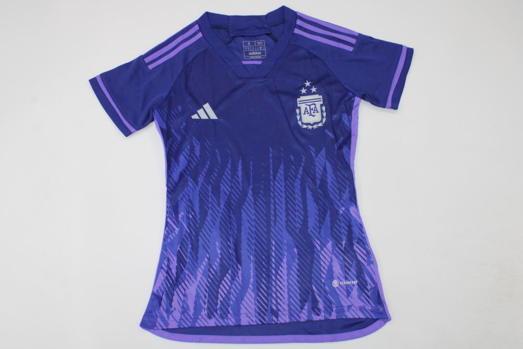 AAA Quality Argentina Woman 2022 World Cup Away 3 Stars Jersey